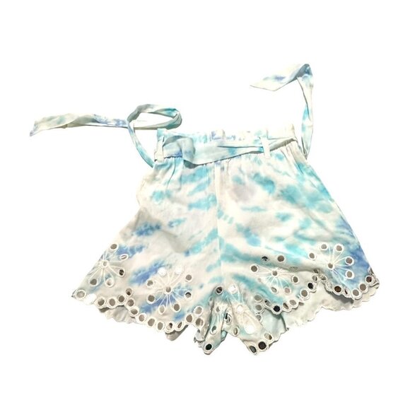 New with tag, Juliet Dunn Mirror-Detailed Tie-Dyed Cotton Shorts Size 2 (US 6/8) - Picture 5 of 15